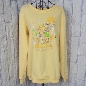 Disney‎ Parks Yellow Tinker Bell Sweatshirt Large